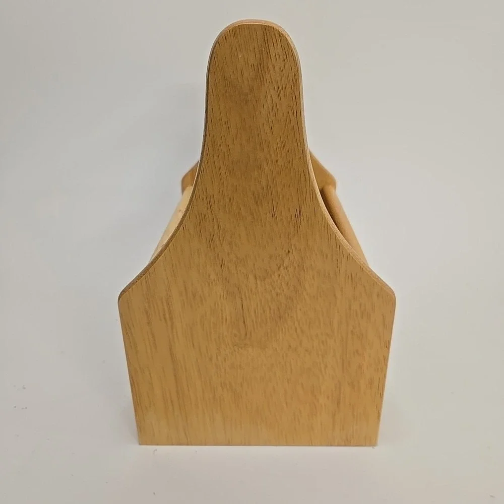 Furio Christmas Sponge Tree Wood Utensil Caddy Holder‎ 1998 Holiday Dinner Party